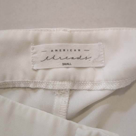 American Threads White Wide Leg Women's Pants , Size S - Picture 9 of 11